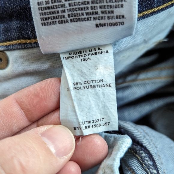 Citizens of Humanity Phoebe Slim Straight Cropped Denim Jeans Size 27 - Picture 10 of 15